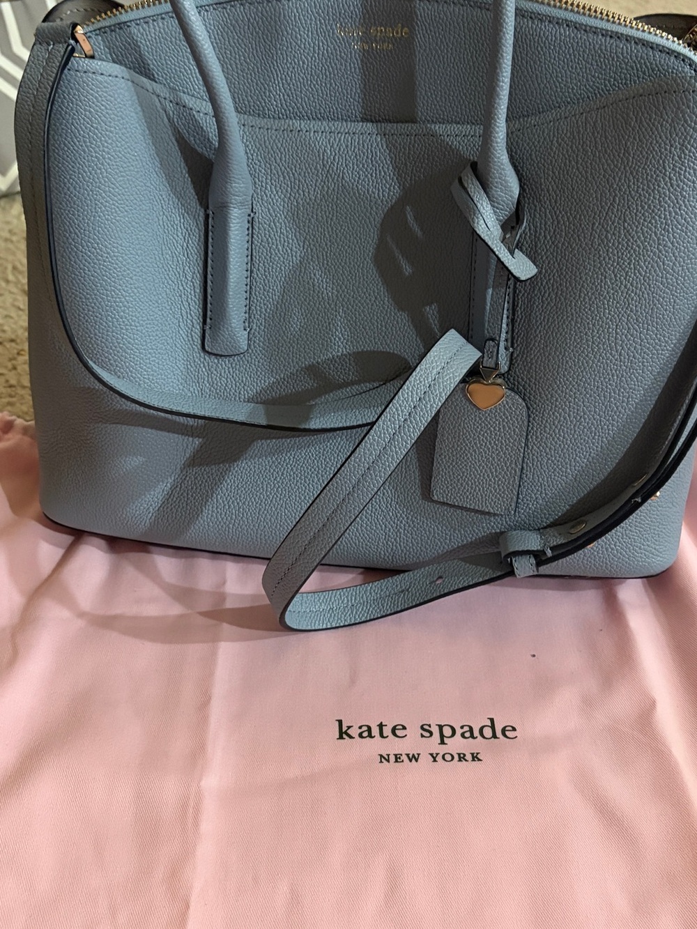 KATE SPADE MARGAUX New York Blue Dome Large Satchel